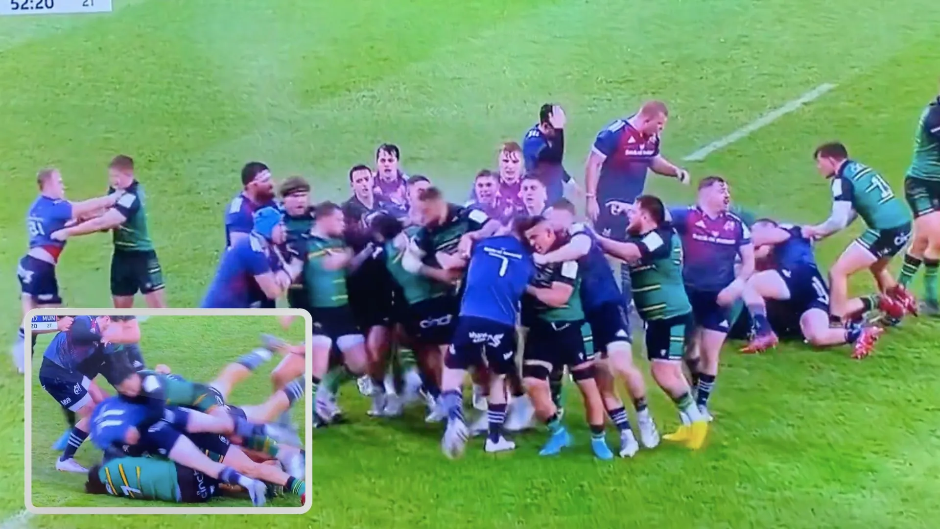 MASSIVE BRAWL Erupts As Munster See Off Northampton In Fiery Champions ...