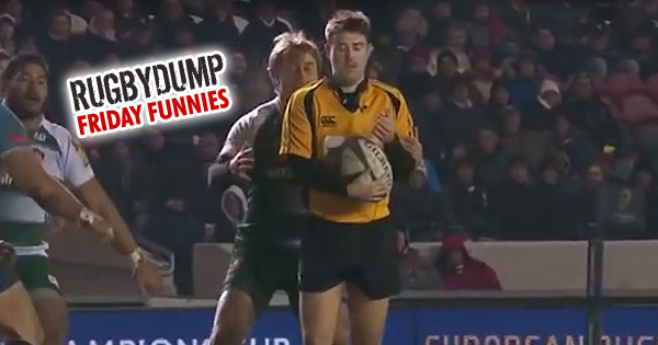 Friday Funnies Referee Ben Whitehouse Executes A Perfect Interception Rugbydump Rugby News Videos