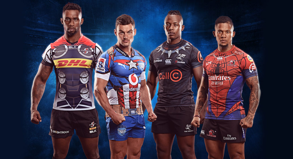 South African teams reveal Marvel inspired jerseys for Super Rugby derbies