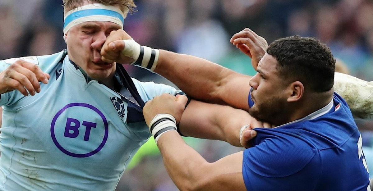 WATCH: French prop sees red for blatant punch in Six Nations ...