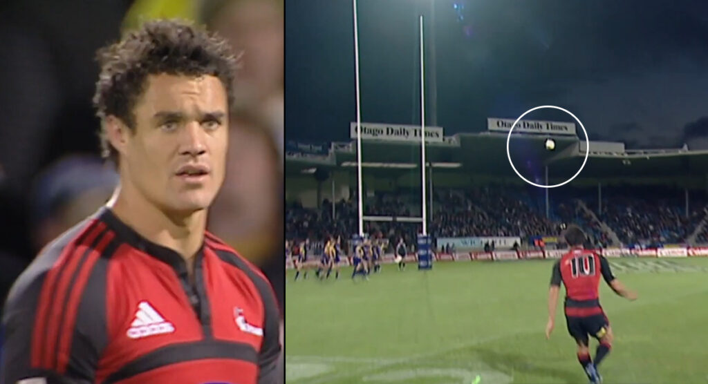 A high definition look at Dan Carter launching THAT unbelievable