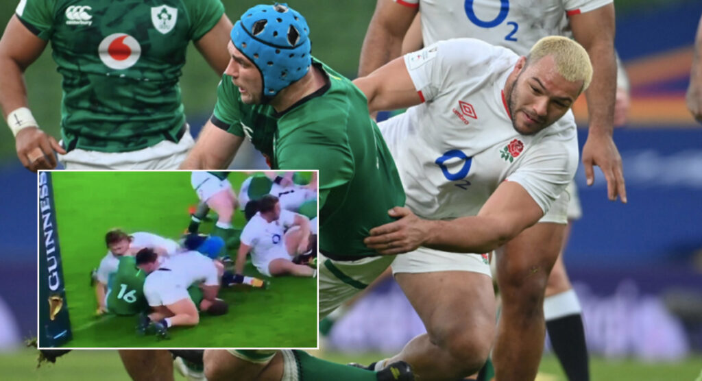 Watch Ellis Genge Potentially In Hot Water For Elbows On Johnny Sexton Rugbydump Rugby News