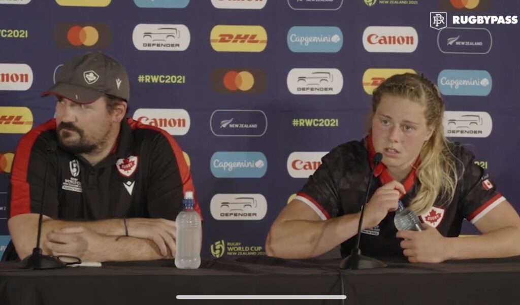 Canada coach and captain with classy responses when questioned about ref