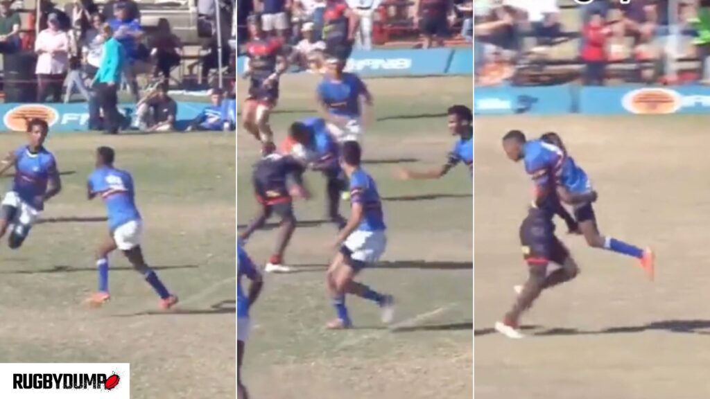 WATCH: Huge schoolboy tackle goes viral