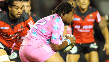 Mathieu Bastareaud returns to action with two big tackles